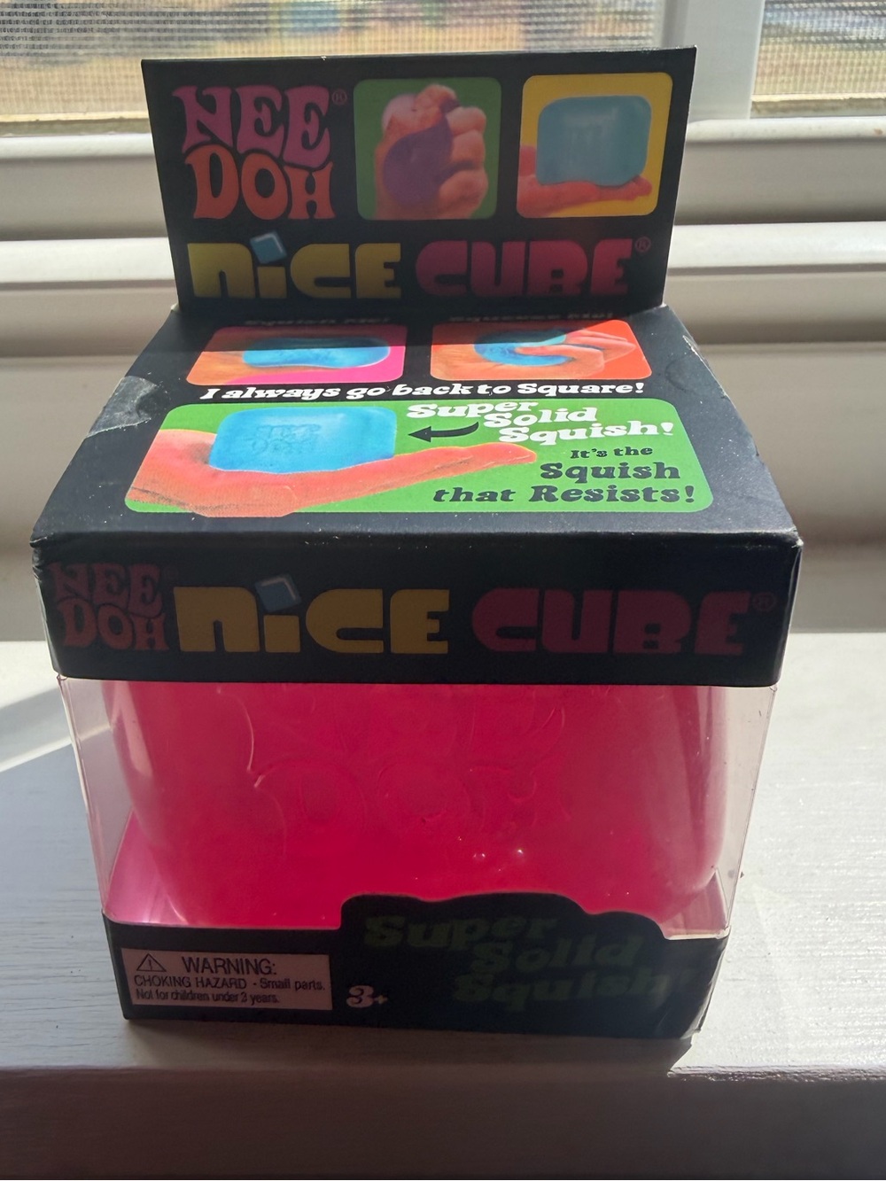 Nice Cube Super Squish Toy - Bright Pink